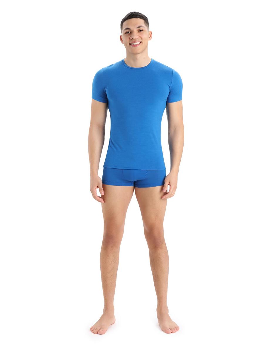 Men's Icebreaker Cool-Lite™ Merino Anatomica Trunks Underwear Lazurite | CA 1658CTVE